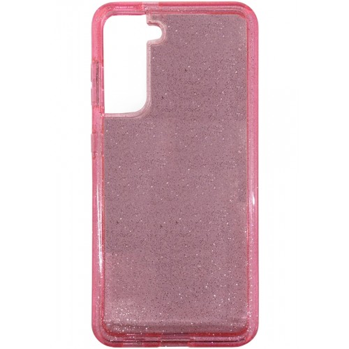 Samsung Galaxy S21 Plus Fleck Glitter Case Pink